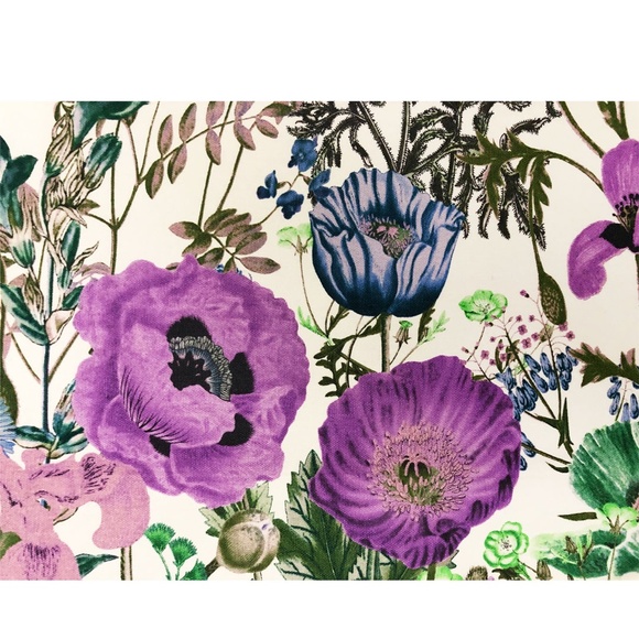 Estee Lauder Floral Cotton White Tote Bag - Picture 2 of 3